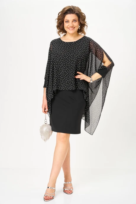 Платье Michel Chic 2203 черный, горох #1