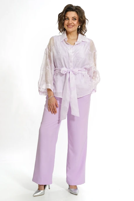 Брючный костюм ALANI COLLECTION 2552 сиреневый #1