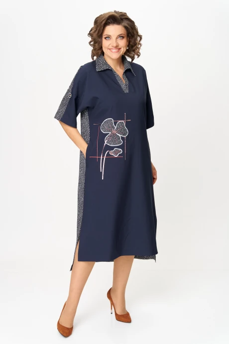 Платье *Распродажа Michel Chic 2134/1 синий #1