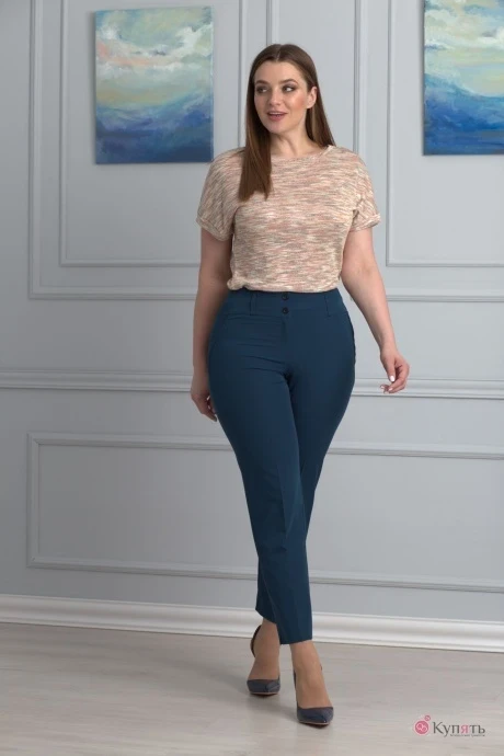 Женские брюки *Распродажа Anelli 228 Бирюза #1