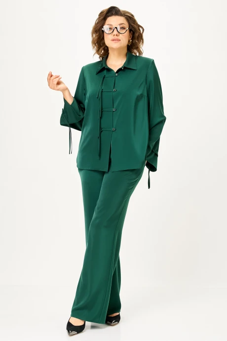 Брючный костюм Vilena Fashion 1163 изумруд #1