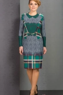 Платье Галеан-стиль 328 зелёный