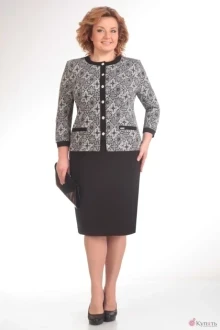Юбочный костюм Ksenia Style 1254 черный