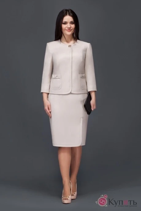 Юбочный костюм Lissana 2765 светло-бежевый #1