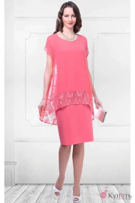 Юбочный костюм Camelia 14175(2) коралл #1
