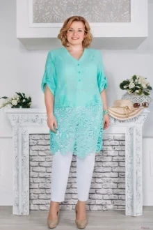 Брючный костюм УТИЛЬ AIRA style 479 комплект мята