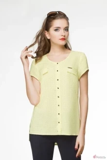 Блузка, туника, рубашка LeNata 11562-2 жёлтый