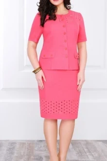 Юбочный костюм ЛаКона 952 коралл
