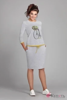 Юбочный костюм Мублиз 002 серый