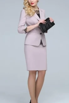 Юбочный костюм ЛаКона 921 бежево-розовый