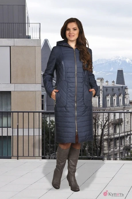 Пальто Мишель Стиль 522 синий #1