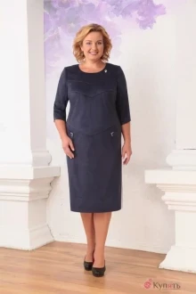 Платье Орхидея Люкс 738 синий