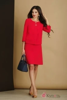 Юбочный костюм Lissana 2914 красный