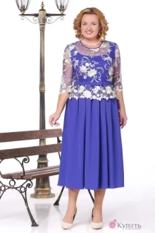Платье Нинель Шик 5426 василёк