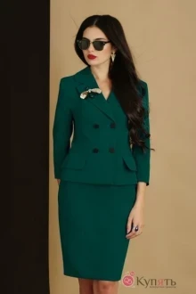 Юбочный костюм Lissana 2905/1 темно-зеленый