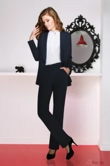 Брючный костюм LeNata 31694 тёмно-синий