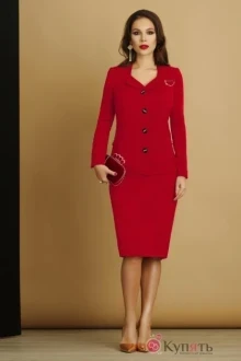 Юбочный костюм Lissana 2926 красный