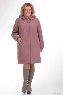 Пальто Люана Плюс 410 бордо