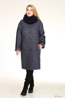 Пальто Diamant 1020 синий