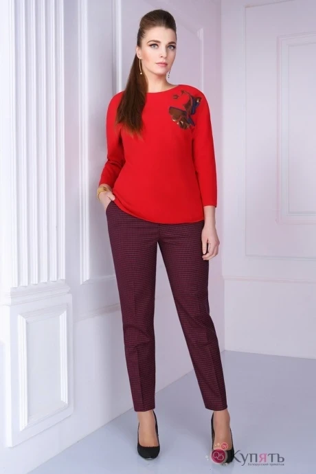 Брючный костюм Магия Моды 1070 красный #1