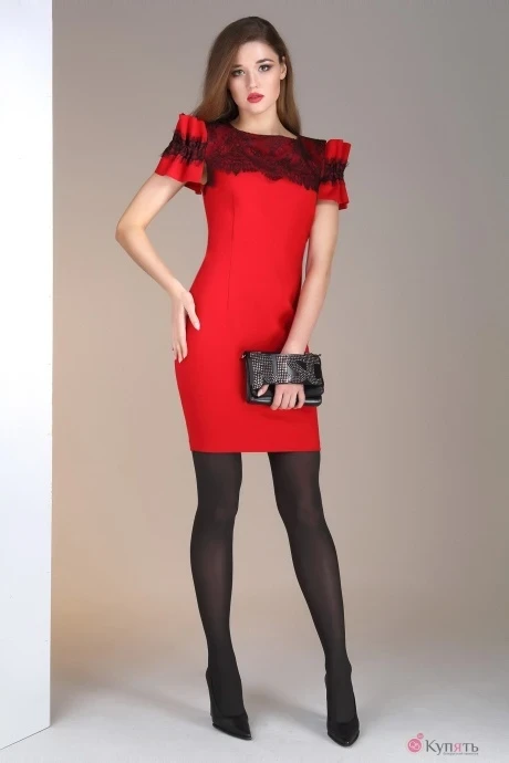 Платье Anna Majewska 965 красный #1