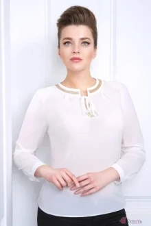 Блузка, туника, рубашка DILIA 0056-1 крем