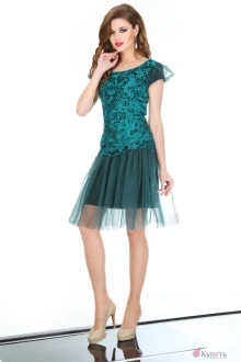 Платье на выпускной ЛаКона 983 изумруд