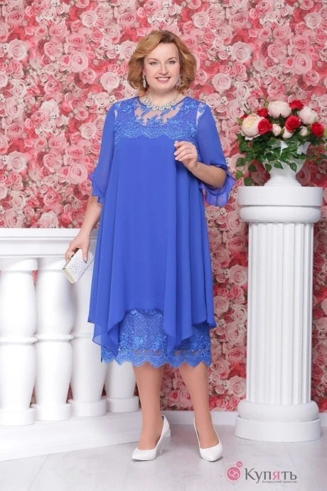 Платье Нинель Шик 279 василёк #1