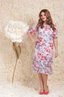 Платье LeNata 11746 роз цветы