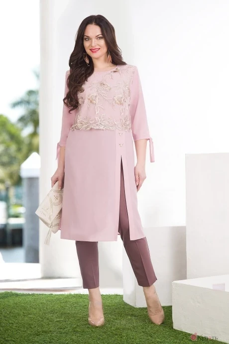 Брючный костюм Лилиана 530 лиловый #1