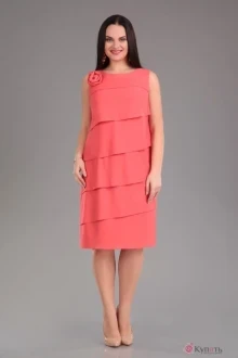 Платье Ива 880 коралл