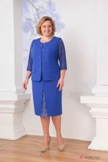 Юбочный костюм Орхидея Люкс 703 василёк