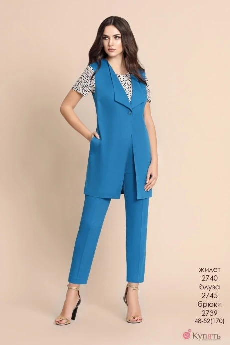 Жилетка Bazalini 2740 жилет голубой #1