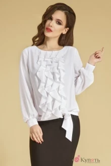 Блузка, туника, рубашка Teffi Style 1207 белый