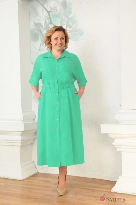 Платье Орхидея Люкс 770 светло-зеленый #1
