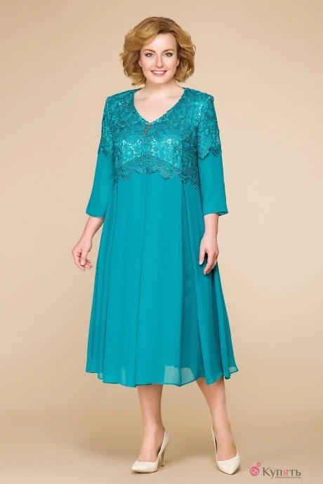 Платье Romanovich Style 1-1471 бирюза #1