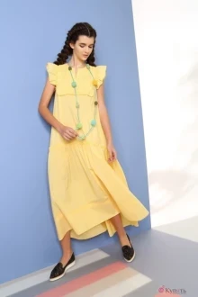 Платье Anna Majewska 1013 жёлтый