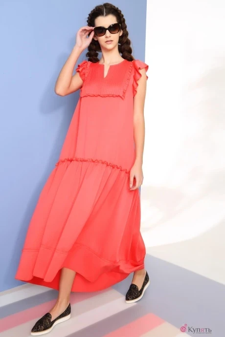 Платье Anna Majewska 1013 коралл #1