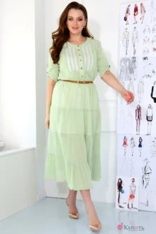 Платье ЮРС 17-496 светло-зелёный