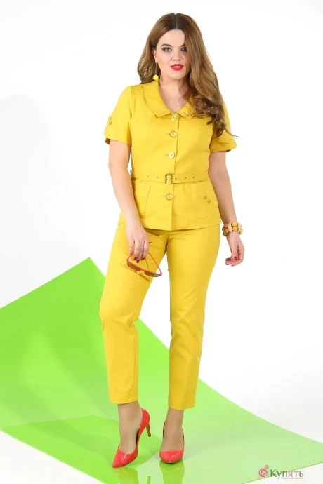 Брючный костюм ЛаКона 1010Б горчица #1