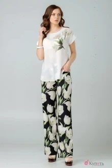 Брючный костюм GIZART 1864 белый