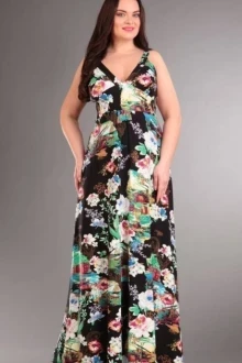 Платье Ива 811 венеция черные оттенки