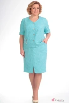 Юбочный костюм Algranda 2756 голубые тона